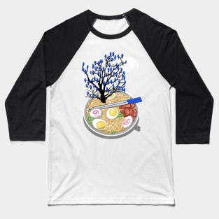 Ramen tree birds Baseball T-Shirt